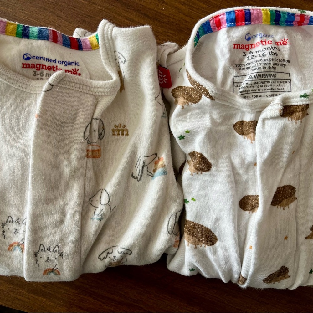 Magnetic Me Baby Onesies with Animal Designs